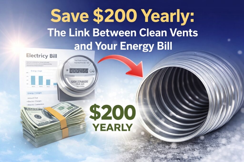 Clean air vents that help save up to $200 yearly on energy bills by improving airflow and efficiency