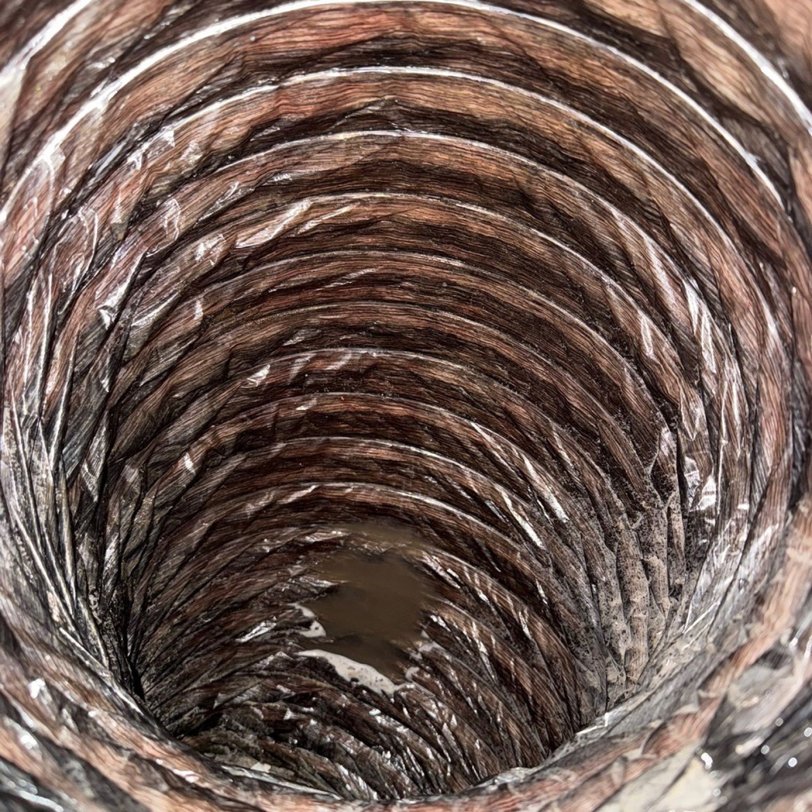 Same duct after cleaning