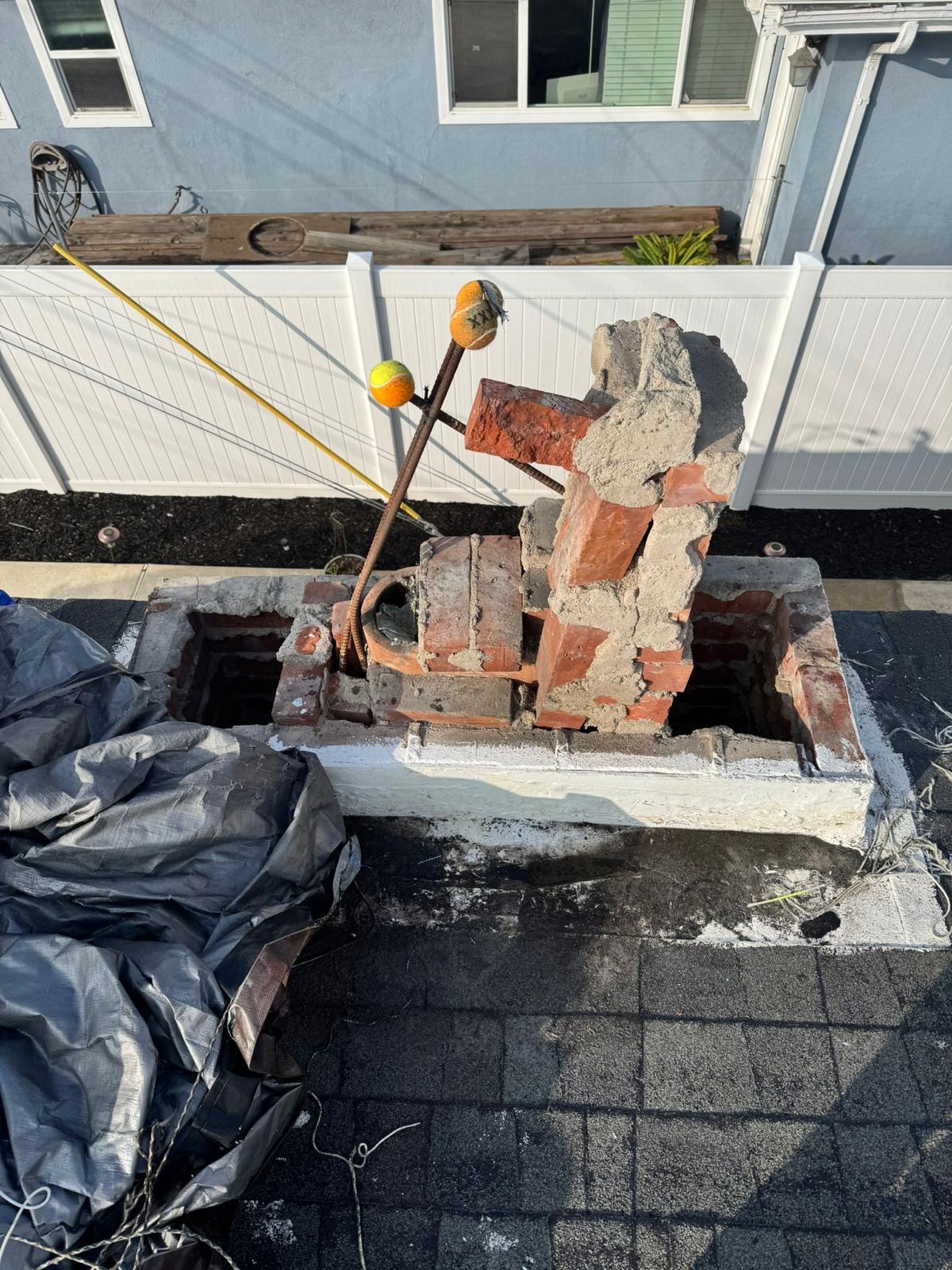 Newly constructed chimney in California — premium masonry by California Airduct Pros