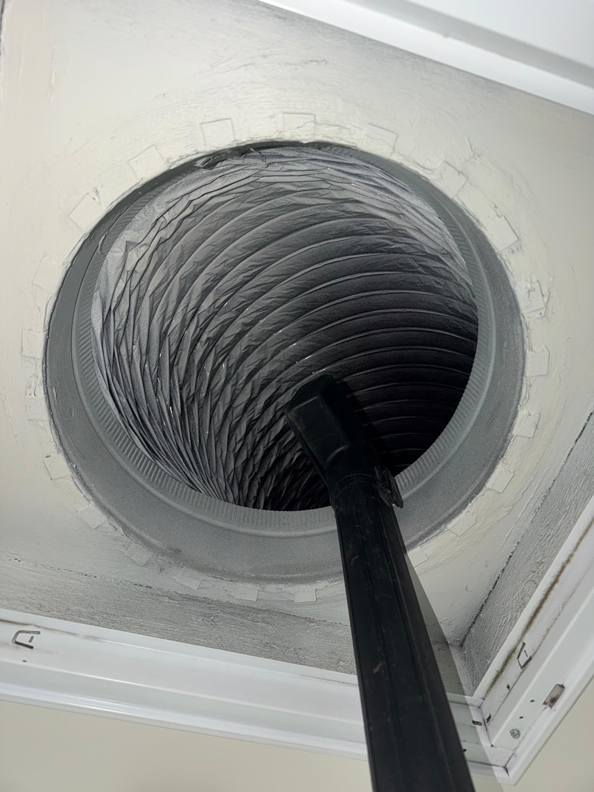 Vent close-up showing decade of buildup